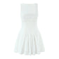 European And American Retro V-neck Embroidery Dress