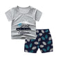 New Children's Short Sleeved Suit Baby  Cotton Short Sleeved