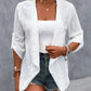 Women's Fashion Long Sleeve Casual Rolled Sleeves Cardigan Jacket
