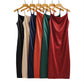 High-waisted Slimming Short-sleeved Design Mid-length Strappy Dress