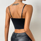 Trendy Sequin Fishbone Style Slim Suspenders