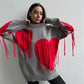 Women's Round Neck Fashion Pullover Top Sweater