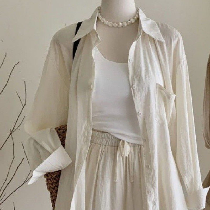 Women's Casual Short Vest And Shorts Three-piece Suit