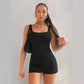 Women's Milk Silk Slim Shoulder Strap Sleeveless Tight Jumpsuit