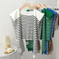 Women's Pinstripe Shoulder Cape Sweater