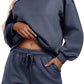 Women's Long-sleeve And Shorts Casual Sportswear Set