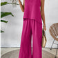 Women's Sleeveless Solid Color Back Hollow Lace Suit