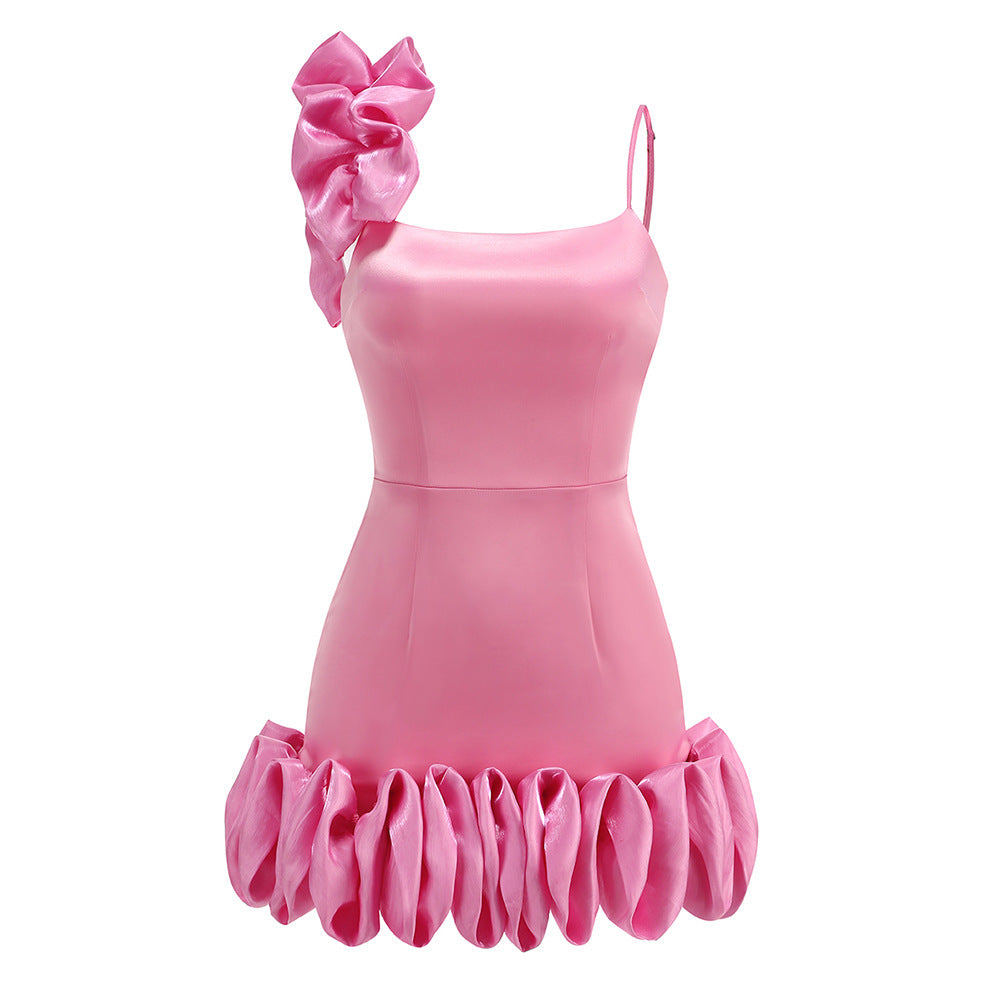 New European And American Women's Clothing Pleated Decorative Skirt