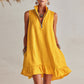 Pure-color Atmospheric Beach Dress Sleeveless Vacation Lace Dress For Women