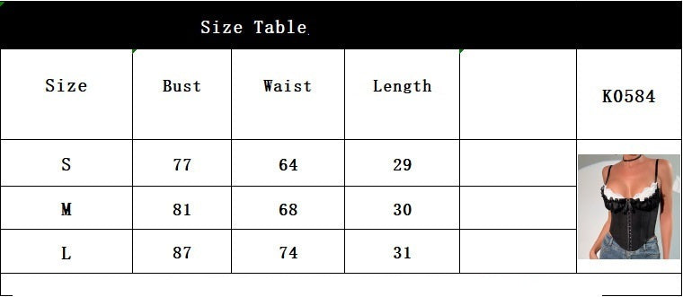 Mesh Pretty Lace Strap High Sense Singlet Women's Top