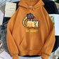 Pull à capuche à motif de personnalité créative