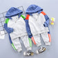Ensemble deux pièces pour garçon, chemise zippée, pantalon de sport, mode enfant, 1 à 3 ans