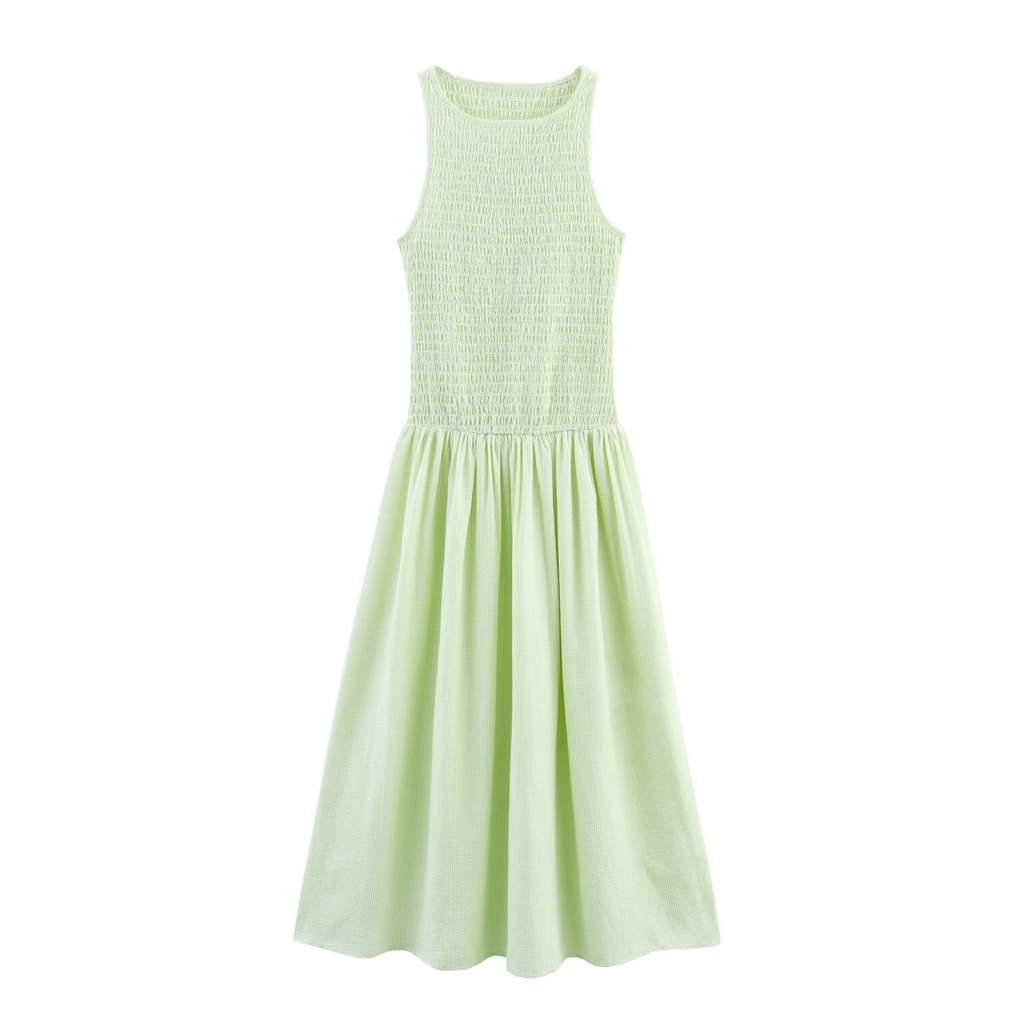 Spring Plaid Ladies Dress