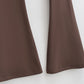 Thickened Sanded Fabric Yoga Bell-bottom Pants Women