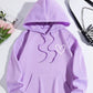 Sweat à capuche brossé style coréen pour femme, style décontracté
