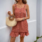 Women's Sling Texture Pleating Dress