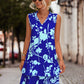 Women's Sleeveless Lace-up Ruffled Dress