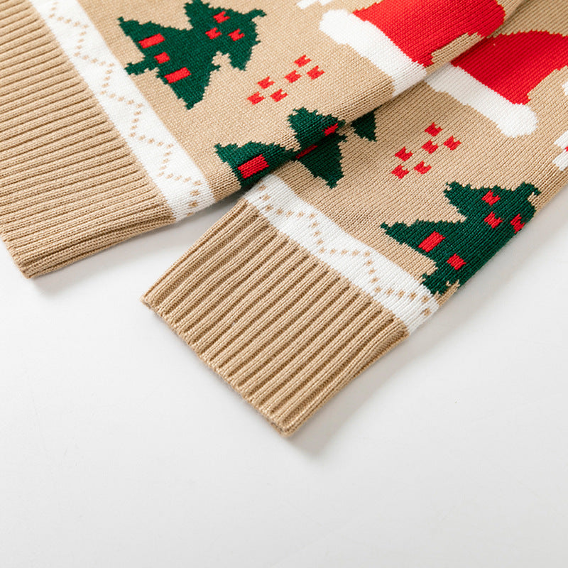 Pull pour enfants, bonnet de Noël, pull pour bébé, automne et hiver, européen et américain