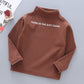 Chemise à manches longues et demi-col roulé pour enfant