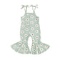 Girl's Fashion Printed Sling Bell-bottom Pants