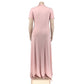 Casual Fashion V-neck Solid Color Plus Size Women's Clothing