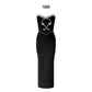New Solid Color Refined Rhinestone Tube Top Bandage One-piece Dress