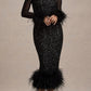 Women's Party Dress Long Sleeve Sequin