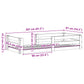solid wood bed without mattress, pine wood