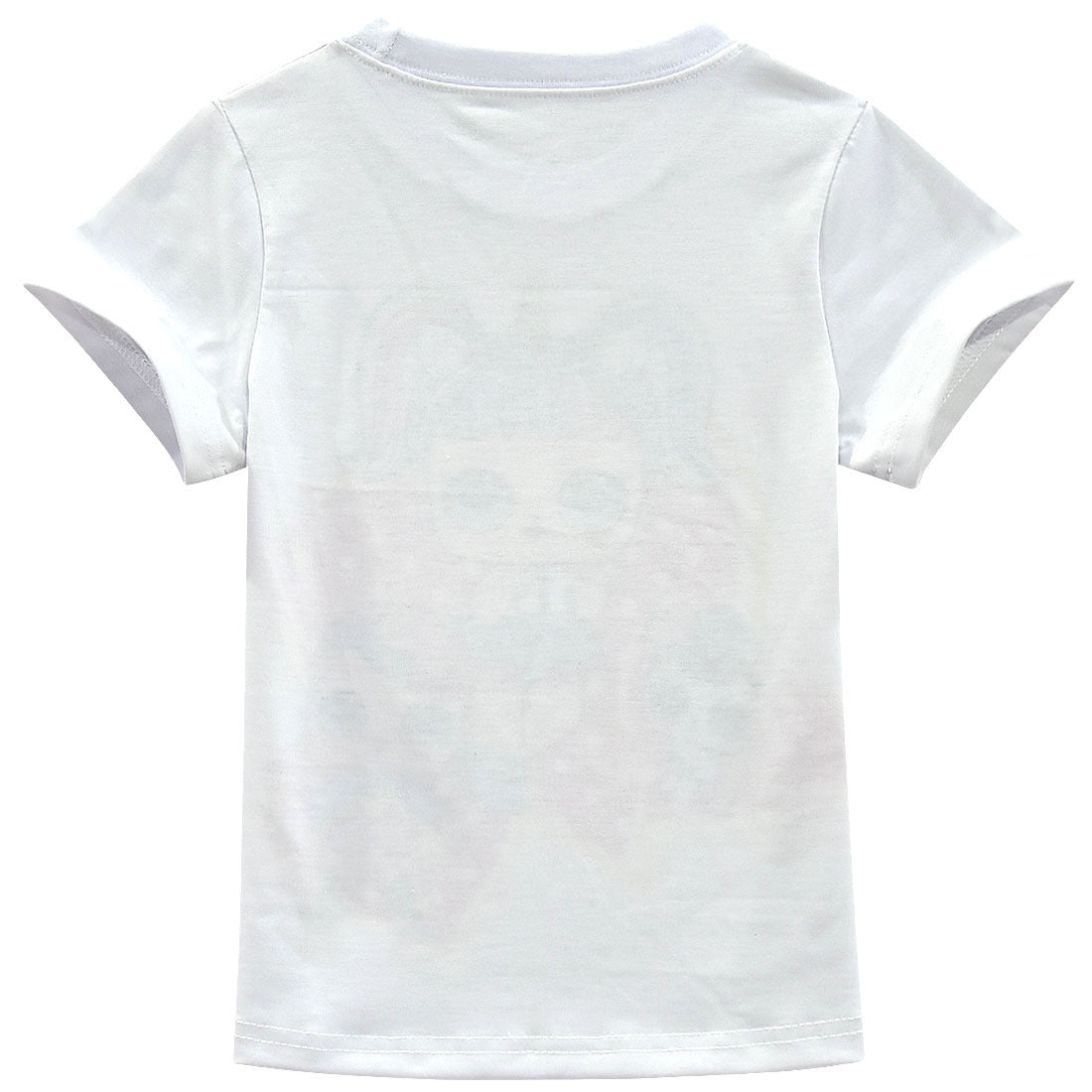 Girls' Cartoon Short Sleeves And Skirt Suit