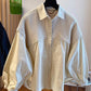 Niche Loose Casual Knitted Stitching Fake Two Pieces Shirts Women