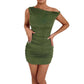 New Summer One-shoulder Off-the-shoulder Dress