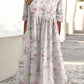 Women's Summer New V-neck Simple Printing Casual Dress In Stock Dress