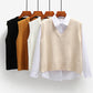 Waistcoat Short Loose Sleeveless Waistcoat Sweater