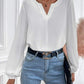 Loose Pullover Chiffon Temperament Commuter Solid Color Long-sleeved Bottoming Shirt
