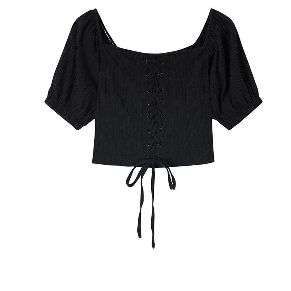 Women's Cross-Tie Top Design Shirt