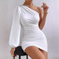 European And American High-grade Asymmetric Skirt Pleated