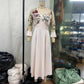 High-end, Exquisitely Crafted Dress Featuring Mesh Patchwork And A Cinched Waistelegant Maxi