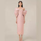 Bow French Elegant High Waist Dress