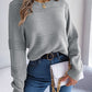 Casual Solid Color Pullover Sweater Women