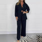 Solid Color Long Sleeve Cardigan Shirt Women