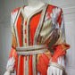 Women's Fashionable Elegant Long-sleeved Inner Ribbon Rhinestone Printing Robe Set