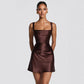 Elegant Form-fitting Slip Dress In A Solid Color