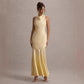 French Fishtail Shoulder Banquet Temperament Dress
