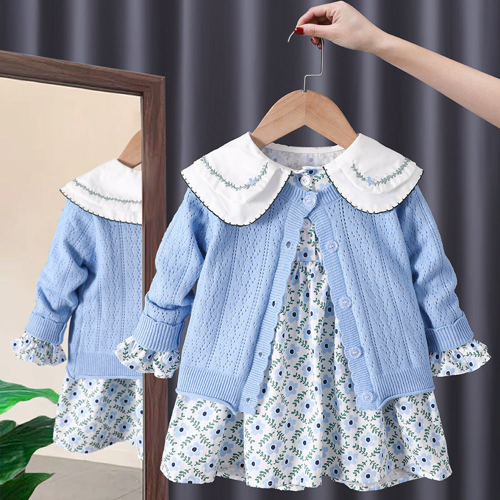Tenue tendance pour filles, robe fleurie