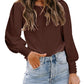 Women's Round Neck Loose Casual Shirt
