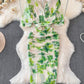 Slim Fit Sheath Draping Effect Dress