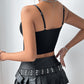 Lace Mesh Slim Fit Patchwork Beauty Back Inner Wear Outer Wear Camisole