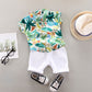 Ensemble chemise et short d'été à manches courtes pour garçon