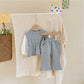 Puff Sleeve Flared Pants Fashion Two-piece Trend