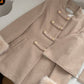 Women's Ring Fashionable Cape Cloak Wool Coat